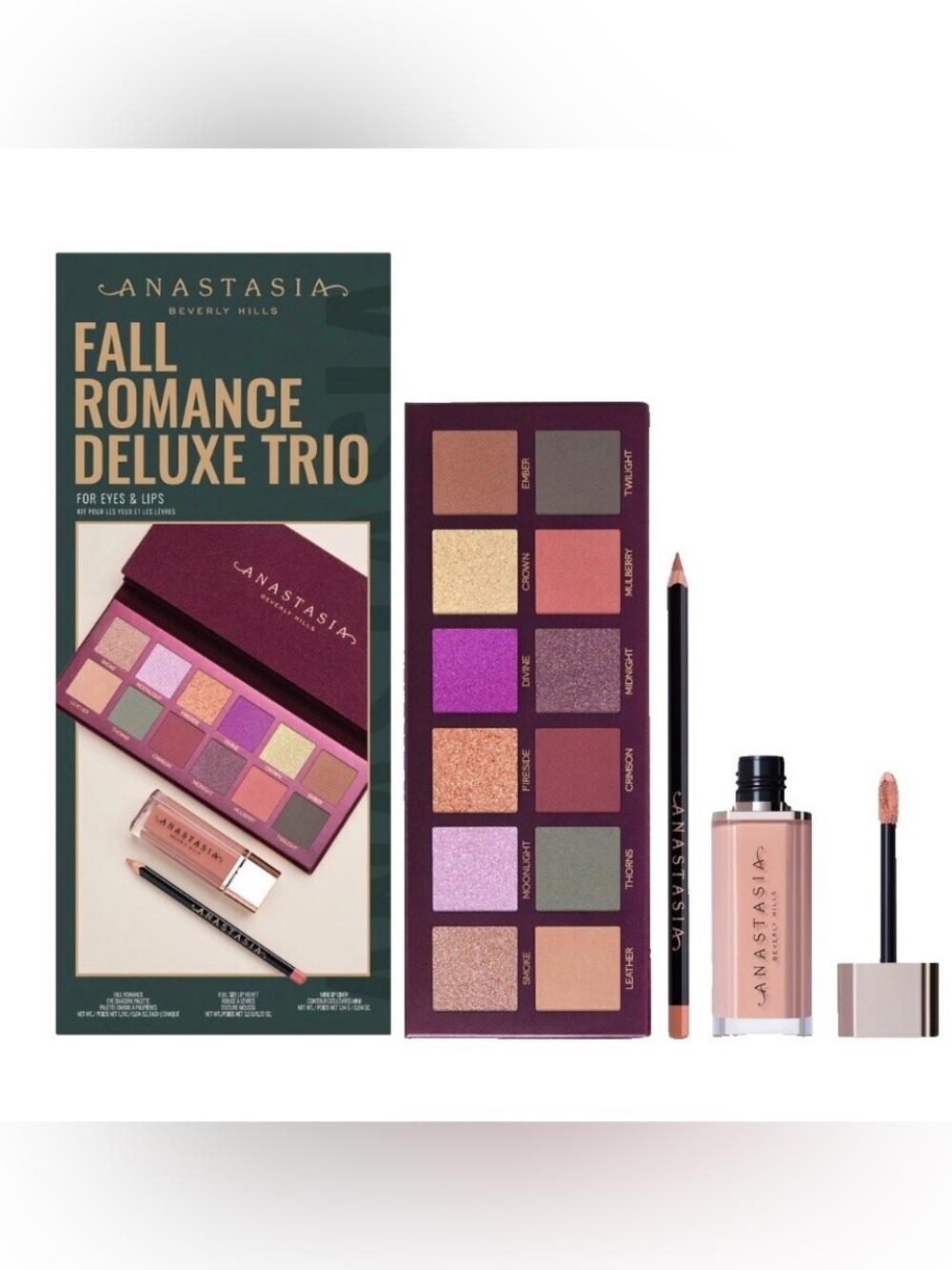 Anastasia Beverly Hills Fall Romance Deluxe Trio - Eyes & Lips Set